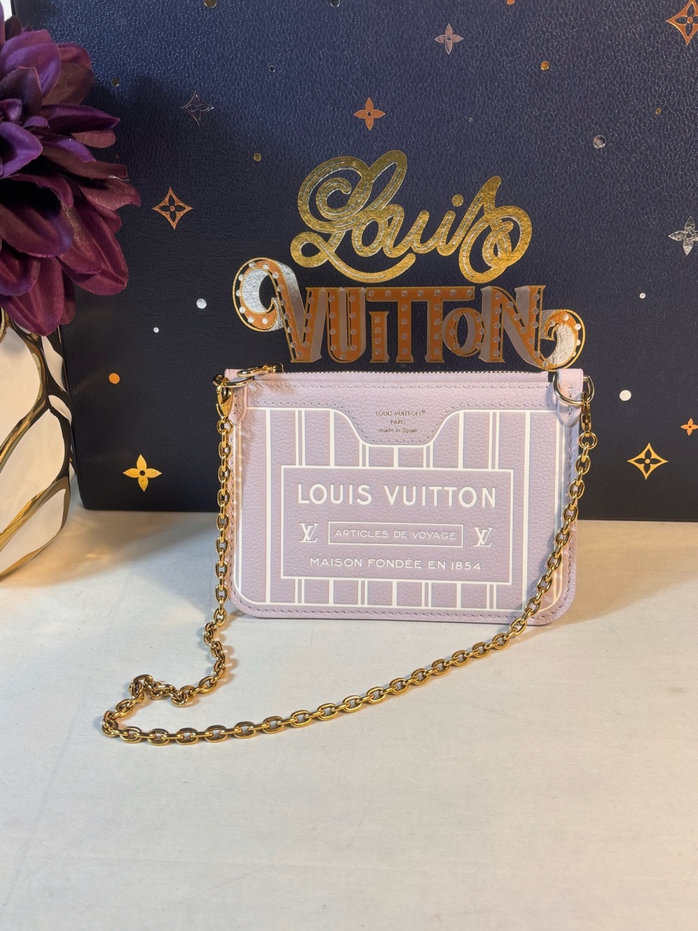 New Louis Vuitton Inside Out Lilac Pochette